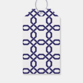 ラティスおよびグロスグレインパーソナライズされたギフトラベル ギフトタグ (裏面)