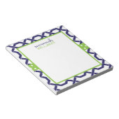 ラティスおよびグロスグレインパーソナライズされたメモ帳 ノートパッド (アングル)