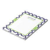 ラティスおよびグロスグレインパーソナライズされたメモ帳 ノートパッド (回転)