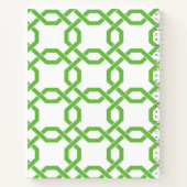 ラティスおよびグロスグレインモノグラムのスパイラルノートブック ノートブック (裏面)