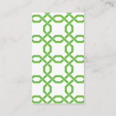 ラティスおよびグロスグレパーソナライズされたインの名刺 名刺 (裏面)