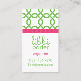 ラティスおよびグロスグレパーソナライズされたインの名刺 名刺