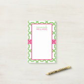 ラティスとGrosgrainパーソナライズされたポストイットメモ帳 ポストイット (デスク上)