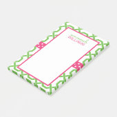 ラティスとGrosgrainパーソナライズされたポストイットメモ帳 ポストイット (アングル)