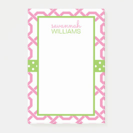 ラティスとGrosgrainパーソナライズされたポストイットメモ帳 ポストイット