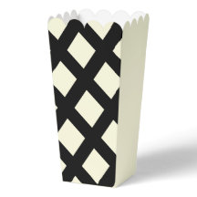 ラティスポップコーンボックス（クリームとブラック）