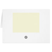 ラティス空白のカード（クリームとブラック） (裏面横)