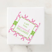 ラティス&グロスグレインパーソナライズされたギフトまたはメッセージカード フェイバータグ (インサイチュ)