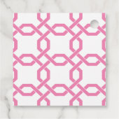 ラティス&グロスグレインパーソナライズされたギフトまたはメッセージカード フェイバータグ (裏面)