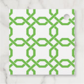 ラティス&グロスグレインパーソナライズされたギフトまたはメッセージカード フェイバータグ (裏面)