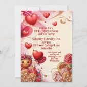 ラティス&レースバレンタインデンガーパンパーティー 招待状 (裏面)