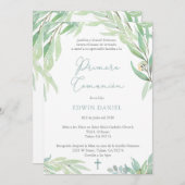 ラティノ第1コミューニオンパーティープリメラ組合 招待状 (正面/裏面)