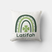 ラティファクローバーボホーレインボー クッション (正面)