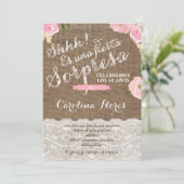 ラティーナのためのサプライズパーティーの招待状 招待状 (スタンド正面)