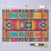 ラティーノインスパイア毛布プリントの切り離し紙 薄葉紙 (クラフト)