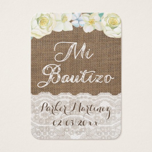 ラティーノバプテスマメッセージカードレクエルドデバウティゾカード (正面)