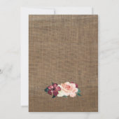 ラティーノバプテスマ&ファースト誕生日カードスペインのイン 招待状 (裏面)