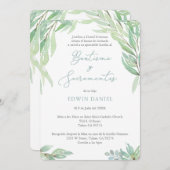 ラティーノボーイバプテスマ&サクラメンツ式パーティー 招待状 (正面/裏面)