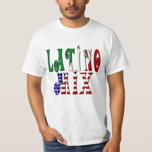 ラティーノミックス – メキシコ系アメリカ人 Tシャツ (正面)