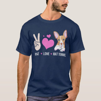 ラティ犬のオーナーピースラブドッグズラテリアおもしろいb tシャツ