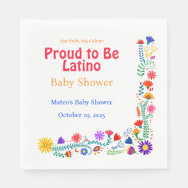 ラティ誇りを持ったノの赤ちゃんシャワー スタンダードランチョンナプキン