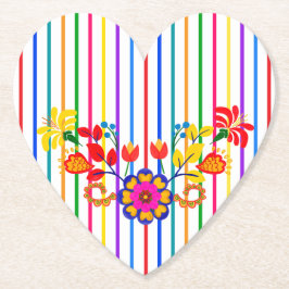 ラティ誇りを持ったノの赤ちゃんシャワー | フローラとストライプ ペーパーコースター