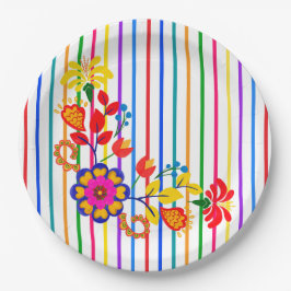 ラティ誇りを持ったノの赤ちゃんシャワー | フローラとストライプ ペーパープレート