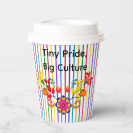 ラティ誇りを持ったノの赤ちゃんシャワー | フローラとストライプ 紙コップ