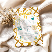 ラテイタリアンィス結婚フードスケッチ 招待状