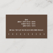 ラテカスタムコーヒー&コーヒーショップ&パンチ 名刺 (裏面)