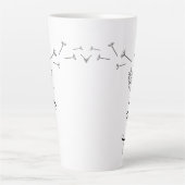 ラテカスタムフラワーマグ カフェラテマグ (正面)