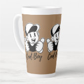 ラテカスタムマグデザイン |コーヒパーソナライズされたーマグ カフェラテマグ (左アングル)