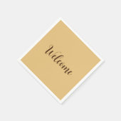 ラテカラーようこそプロフェッショナル名テンプレート スタンダードカクテルナプキン (角)