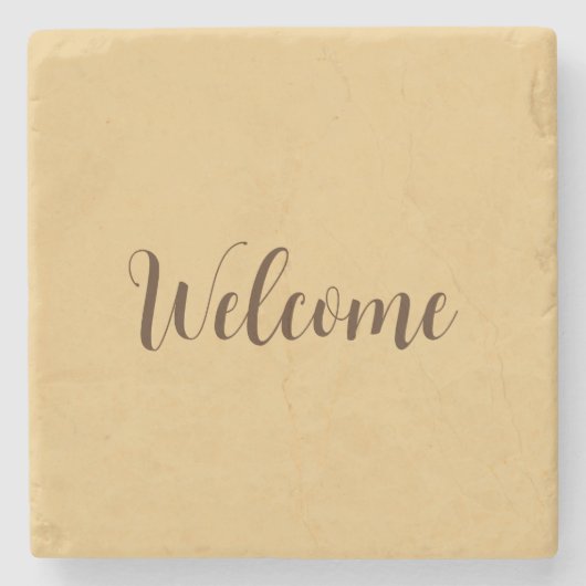 ラテカラー ウェルカム プロフェッショナル ネーム テンプレート ストーンコースター (正面)