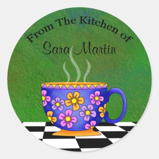 ラテキッチンシール ラウンドシール (正面)