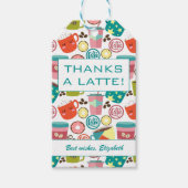 ラテコーヒーありがとう ギフトタグ (正面)