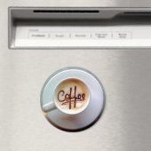 ラテコーヒーカップ及びソーサコーヒー磁石 マグネット (インサイチュ (食洗機))