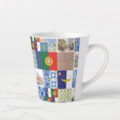 ラテコーヒーカップ12ポルトガル国旗とアゾレス カフェラテマグ (右)