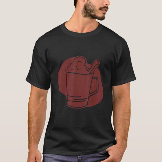 ラテコーヒーカップ Tシャツ (正面)