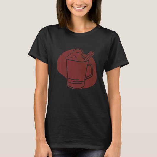 ラテコーヒーカップ Tシャツ (正面)