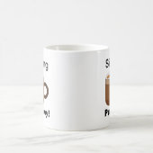 ラテコーヒードリンクを飲む純粋な喜び コーヒーマグカップ (中央)