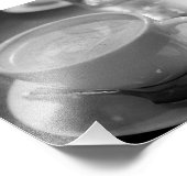 ラテコーヒーブラックとホワイト フォトプリント            (角)