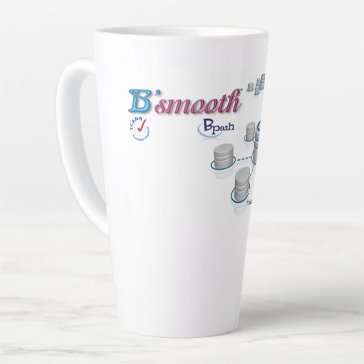 ラテコーヒーマグカップ カフェラテマグ (左アングル)