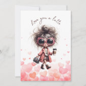 ラテコーヒー好きな人へのバレンタインデーカード シーズンカード (正面)