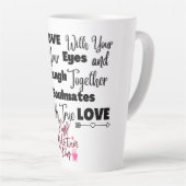 ラテコーヒー飲料マグカップ カフェラテマグ (右アングル)