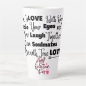 ラテコーヒー飲料マグカップ カフェラテマグ (正面)