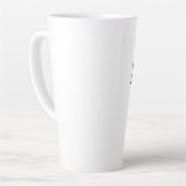 ラテサイズの大きなコーヒーマグカップ 愛してる カフェラテマグ (左アングル)