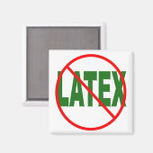 ラテックスグリーン、いいえ マグネット (正面/裏面)