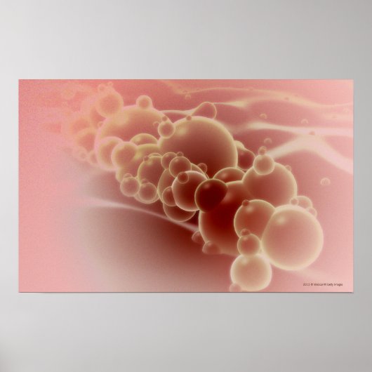 ラテックス微小球の顕微鏡的見解 ポスター (正面)