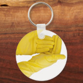 ラテックス手袋 キーホルダー (正面)